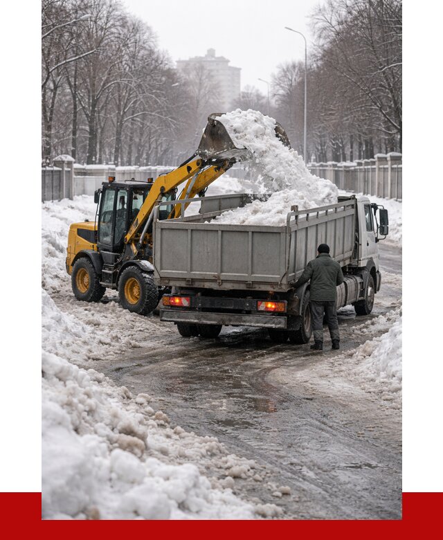 Вывоз снега с погрузкой в Гуково от 3593 р. ПРОНЕРУДГкв