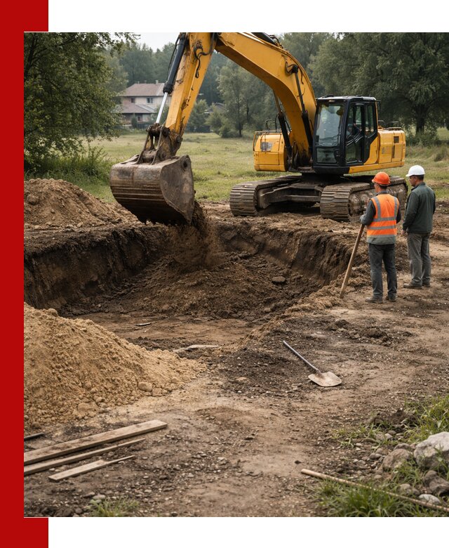 Рытье котлована под фундамент в Гуково (быстро и недорого)