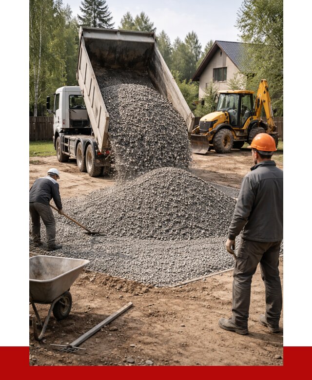 Отсыпка участка щебнем в Гуково от 6673 р. ПРОНЕРУДГкв