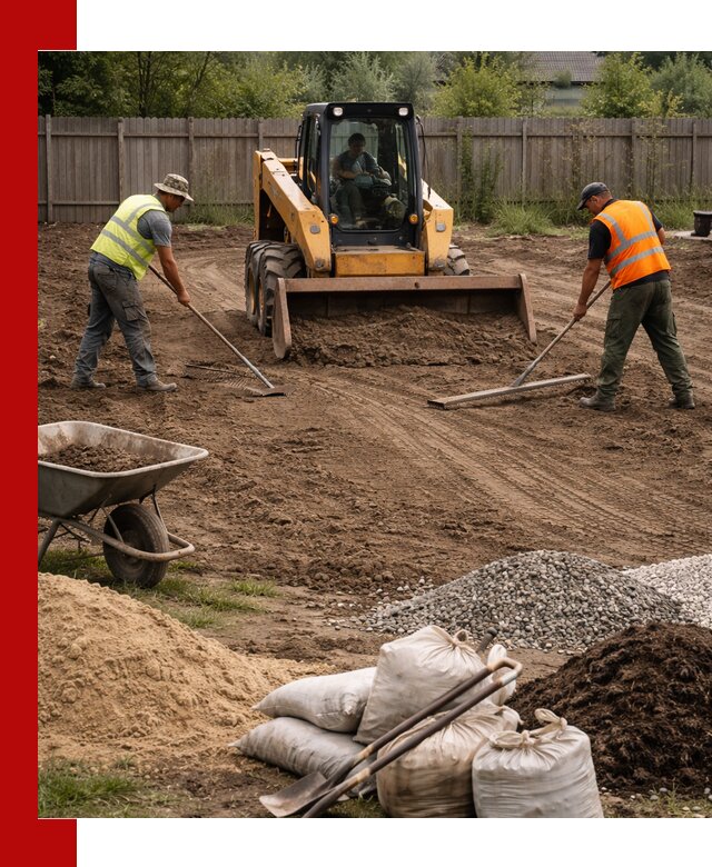Выравнивание участка под строительство и благоустройство в Гуково