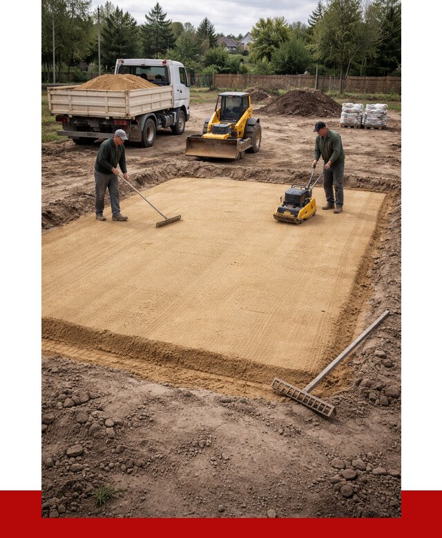 Устройство песчаной подушки в Гуково от 4620 р. ПРОНЕРУДГкв