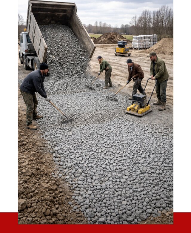 Устройство щебеночной подушки в Гукове от 4620 р. ПРОНЕРУДГкв